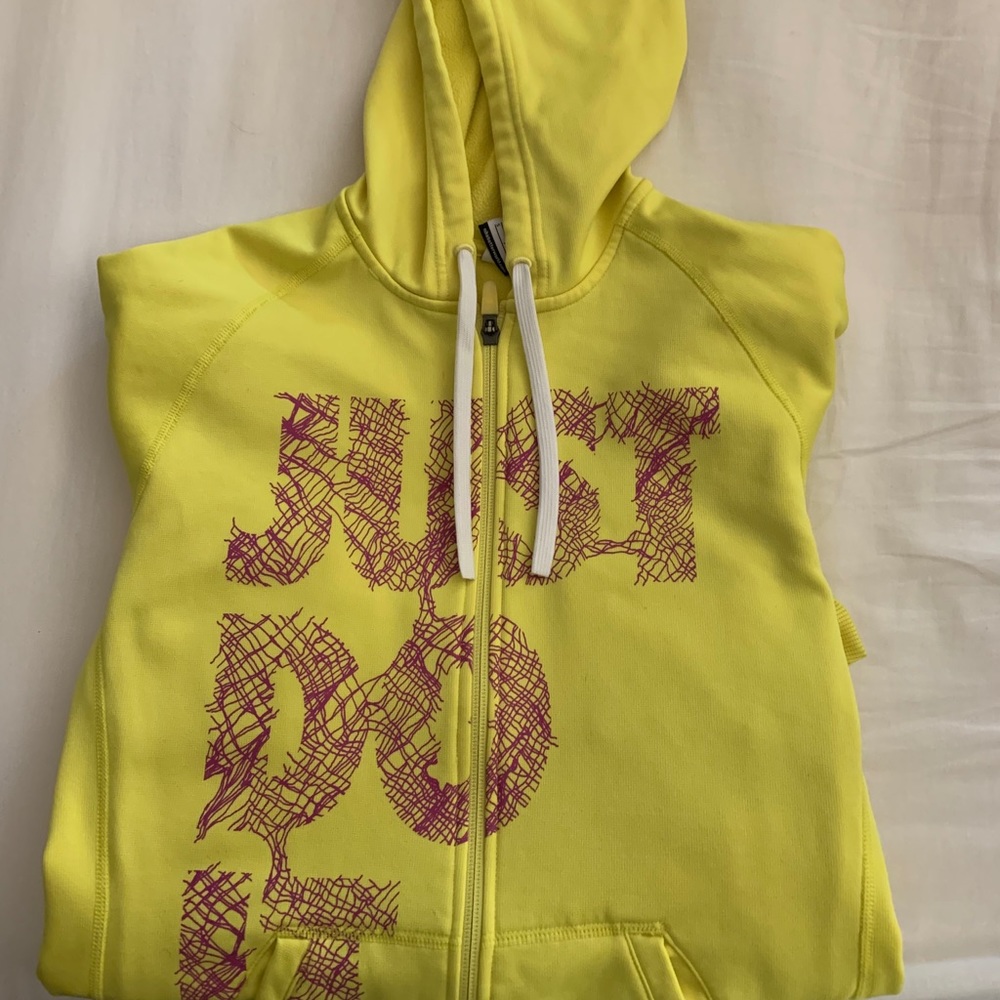 Just do it zip up hoodie. Nike.